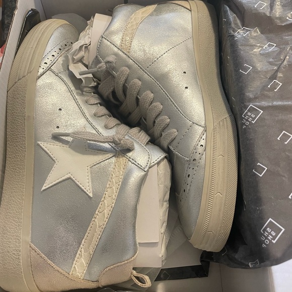 ShuShop Paulina silver hightop, size 6.5, brand new - Picture 3 of 4